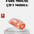 BUĞZ Kablosuz Çift Modlu Mouse – Bluetooth 5.0 + 2.4GHz
