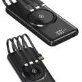 BUĞZ Kablosuz Çoklu Şarj Girişli 10.000 Mah Kablolu Powerbank Taşınabilir