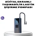 BUĞZ Kablosuz Dijital Lastik Şişirme Pompası LED Işıklı 80W