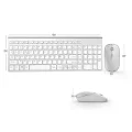  Kablosuz Klavye Mouse Seti Beyaz Q Klavye Tüm Cihazlara Uyumlu
