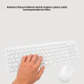 BUĞZ Kablosuz Klavye ve Mouse Seti - Ergonomik Tasarım, Sessiz Kullanım, Geniş Uyumluluk - BUĞZ
