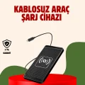 BUĞZ Kablosuz Manyetik Araç Şarj Pedi – Hızlı, Güvenli, Isınma Korumalı Tasarım