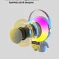 BUĞZ Kablosuz Mikrofonlu Astronot Tasarım Bluetooth Speaker Karaoke