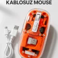 BUĞZ Kablosuz Mouse Fare 5.0 Bluetooth Bağlantılı USB Girişli