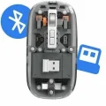 BUĞZ Kablosuz Mouse Fare Şarjlı Bluetooth Wireless Çift Modlu Sessiz