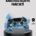 BUĞZ Kablosuz PS4 Controller Çift Motorlu Dayanıklı Gamepad