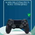 BUĞZ Kablosuz PS4 Oyun Kolu Çift Motor Titreşimli Uzun Bataryalı