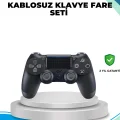 BUĞZ Kablosuz PS4 Oyun Kolu Çift Motor Titreşimli Uzun Bataryalı