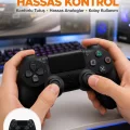 BUĞZ Kablosuz PS4 Oyun Kolu – Çift Titreşimli Motor, Uzun Pil Ömrü ve Hassas Kontrol Yeni Nesil