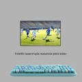 BUĞZ Kablosuz Retro Klavye ve Mouse Seti – 104 Tuşlu Sevimli Tasarım
