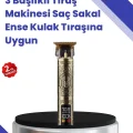  Kablosuz Saç Sakal Düzeltici – Çoklu Başlık ve Taraklı