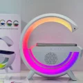 BUĞZ Kablosuz Şarj ve Bluetooth Hoparlör Özellikli LED Masa Lambası - Çoklu Bağlantılı