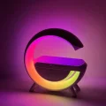 BUĞZ Kablosuz Şarj ve Bluetooth Hoparlör Özellikli LED Masa Lambası - Çoklu Bağlantılı