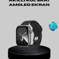 BUĞZ Kablosuz Şarjlı Akıllı Saat Bluetooth Arama Bildirim Destekli Uzun Pil Ömürlü