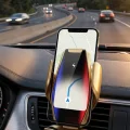 BUĞZ Kablosuz Şarjlı Araç Telefon Tutucu Sensörlü Otomatik Kilit 360 Derece Döner