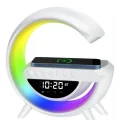 BUĞZ Kablosuz Şarjlı Bluetooth Hoparlör RGB Işık Gece Lambası Dijital Saat
