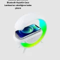 BUĞZ Kablosuz Şarjlı Bluetooth Hoparlör ve Gece Lambası – NFC, FM Radyo, RGB Işık