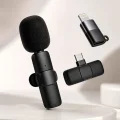 BUĞZ Kablosuz Yaka Mikrofonu USB-C ve Lightning Adaptörlü Telefon Uyumlu Kompakt Ses Kiti