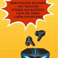 BUĞZ Kadınlar İçin Dokunmatik Ekran Akıllı Saat ve Gamer Kablosuz Bluetooth Kulaklık ANC Özelliği