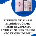 BUĞZ Kadınlar İçin Dokunmatik Ekran Akıllı Saat ve Gamer Kablosuz Bluetooth Kulaklık ANC Özelliği - BUĞZ