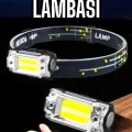 BUĞZ Kafa Lambası El Fenerli Kamp Lambası USB Şarjlı Esnek Lamba - BUĞZ