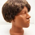 BUĞZ Kahverengi Kısa Kesim İçi Astarlı Erkek Peruğu