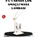 BUĞZ Kalemlik ve Telefon Standlı Masa Lambası – Kısılabilir LED Işık, Göz Dostu Tasarım