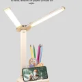 BUĞZ Kalemlik ve Telefon Standlı Masa Lambası – Kısılabilir LED Işık, Göz Dostu Tasarım