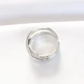 BUĞZ Kalın Silver Renk Ayarlanabilir Yüzük - Lisinya