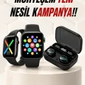 BUĞZ Kaliteli Akıllı Saat ve Kaliteli Bluetooth Kulaklık ANC Özelliği Uzun Pil Ömrü