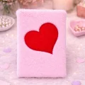 BUĞZ Kalpli Pembe Peluş Defter