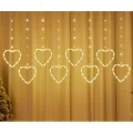 BUĞZ Kalpli Perde Led Işıklar, Sevgililer Günü Romantik Led Aydınlatma