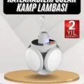 BUĞZ Kamp Lambası Güneş Enerjili Solar 5 Kanatlı Katlanır Lamba Karavan