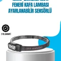 BUĞZ Kamp Lambası Kafa Feneri Kafa Lambası Ayarlanabilir Sensörlü Şarjlı