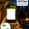 BUĞZ Kamp Lambası Katlanabilir Lamba Solar Şarjlı Led Lamba El Fenerli Yeni Nesil