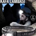 BUĞZ Kamp Lambası Led Işık Kafa Lambası Balıkçı Lambası Ayarlanabilir