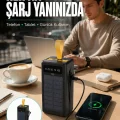 BUĞZ Kamp ve Outdoor Kullanıma Uygun Güneş Panelli Powerbank Yeni Nesil