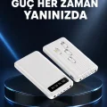 BUĞZ Kamp ve Seyahat İçin 20.000mAh LED Işıklı Hızlı Şarj Powerbank Yeni Nesil