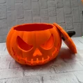 BUĞZ Kapaklı Balkabağı Dekor Kutusu 21×15 cm Halloween Temalı Saklama - Lisinya