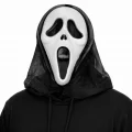 BUĞZ Kapşonlu Çığlık Maskesi Scream Maskesi - Hayalet Maskesi 33x21 cm