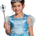 BUĞZ Karlar Ülkesi Elsa Mavi Kalpli Taç Ve Mavi Asa Seti Çocuk Boy