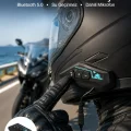 BUĞZ Kask Kulaklığı Motosiklet Intercom Interkom Dinleme Konuşma Özellikli Su Geçirmez