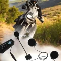  Kask Kulaklığı Motosiklet Intercom Interkom Dinleme Konuşma Özellikli Su Geçirmez