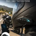 BUĞZ Kask Kulaklık Bluetooth Motosiklet Kulaklık Intercom Su Geçirmez
