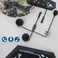 BUĞZ Kask Kulaklık Bluetooth Motosiklet Kulaklık Intercom Su Geçirmez