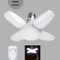 BUĞZ Katlanabilir 4 Kollu LED Ampül 60 Watt 6000 Lumen Beyaz Işık