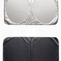 BUĞZ Katlanabilir Araç Ön Cam Güneşliği 150x70cm Isı ve Işık Yalıtımlı Yazlık Aksesuar