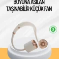  Katlanabilir Asılabilir Fan USB Şarjlı Hafif ve Sessiz Tasarım