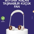 Katlanabilir Asılabilir Mini Fan USB Şarjlı 3 Kademeli Sessiz