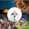  Katlanabilir Askılı Kamp Lambası 5 Kanatlı Pratik Güneş Enerjili